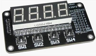 7-segment พร้อมปุ่มสำหรับ arduino/pic/mcs51